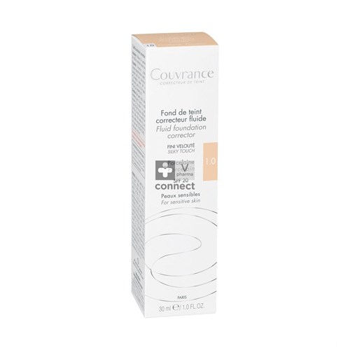 Avene Couvrance Fond De Teint Correcteur Fluide 1 Porcelaine 30 ml