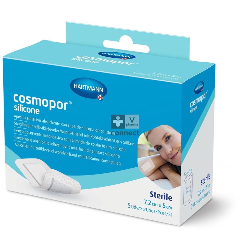 Cosmopor Silicone Selfcare 7.2Cm X 5 Cm 5 Pièces