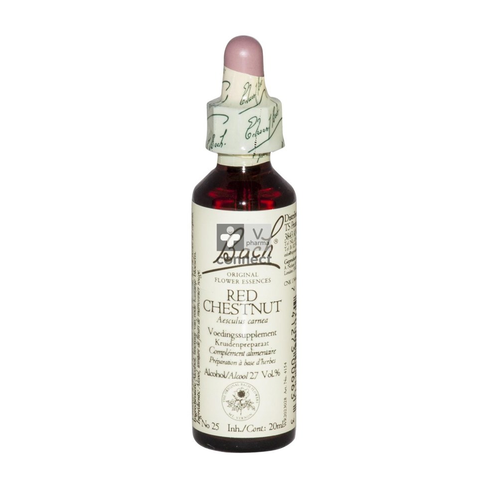 Bach Flower Remedie 25 Red Chestnut 20ml