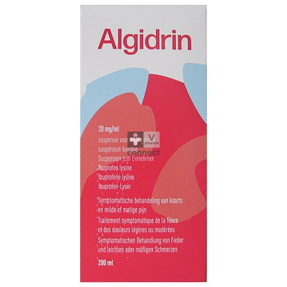 Algidrin 20mg/ml Orale Susp Siroop 200ml