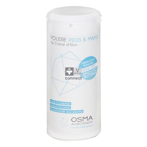Osma Poudre Déodorante au Cristal d'Alun & Talc de Luzenac 100 g