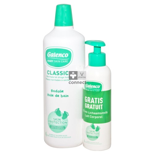 Galenco Baby Huile de Bain 500 ml + Lait Corps 150 ml Gratis