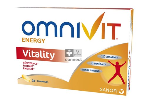 Omnivit Energy Vitality 28 Comprimés