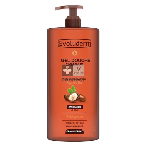 Evoluderm Argan & Karite Gel Douche Crémeux 1 L