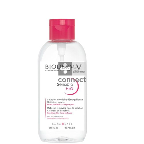 Bioderma Sensibio H20 Solution Micellaire Pompe Inversée 850 ml