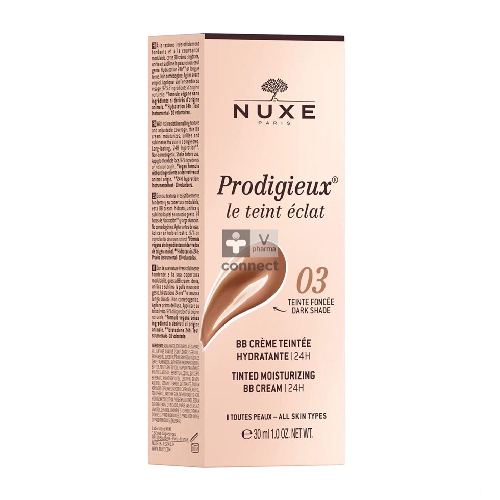 Nuxe Prodigieux Bb Crème Teinte foncée 03 30Ml
