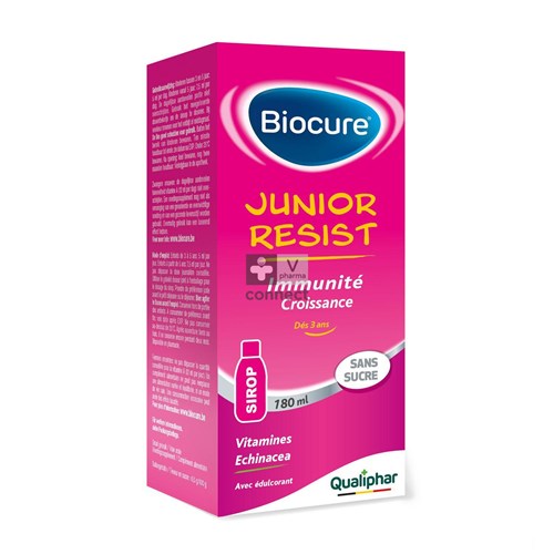 Biocure Junior Siroop Suikervrij 180ml