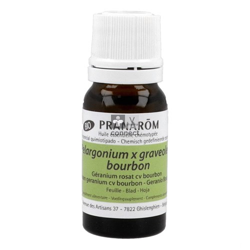 Geranium Bourbon Bio Ess Olie 10ml Pranarom