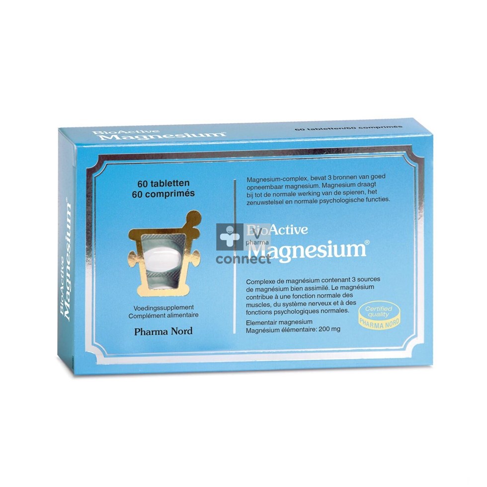BioActive Magnesium 60 Comprimés Pharma Nord