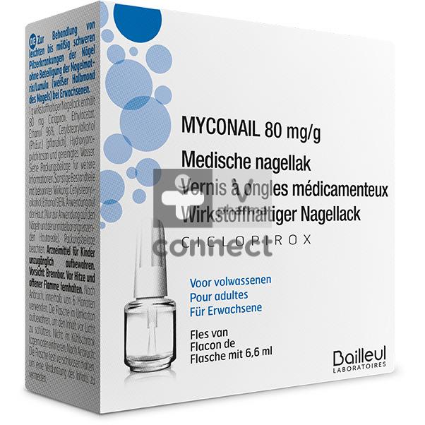 Myconail 80mg/g Medische Nagellak Fl 6,6ml