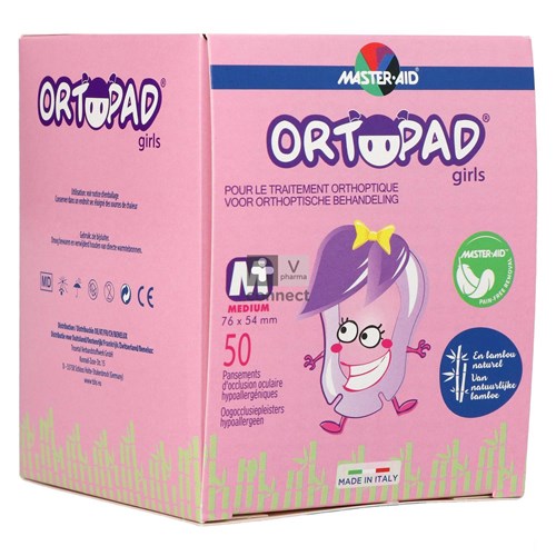 Ortopad Girls Medium Cache Oculaire 50 Pieces 73222