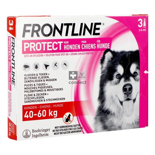 Frontline Protect Spot On Opl Hond 40-60kg Pipet 3