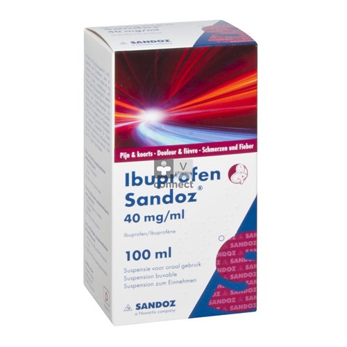 Ibuprofen Sandoz Sirop 40 mg/5ml 100 ml