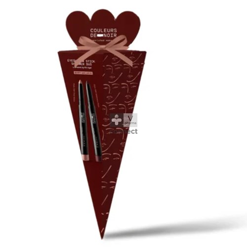 Couleurs Noir Coffret Eyeshadow Stick Shimmer Duo Berry Macaron