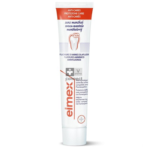 Elmex Dentifrice Sans Menthol 75 ml