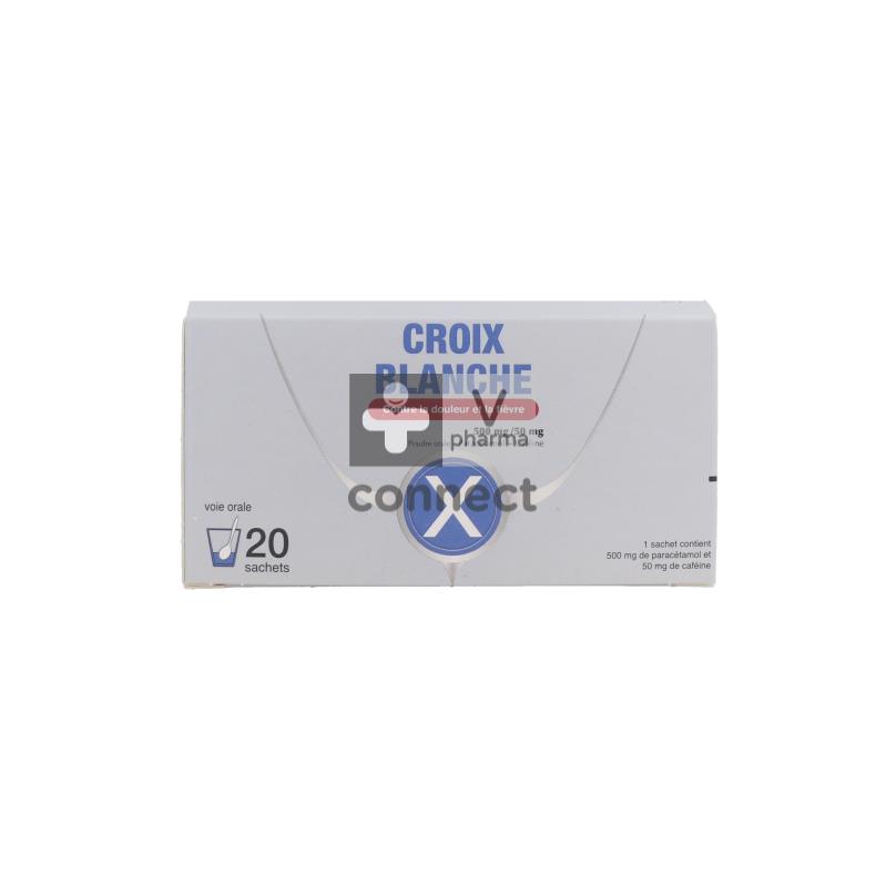 Croix Blanche  500Mg / 50Mg 20 Sachets