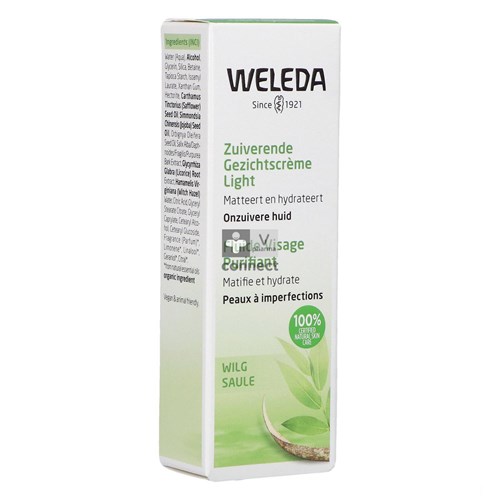 Weleda Zuiverende Gezichtscreme Light 30ml Nf