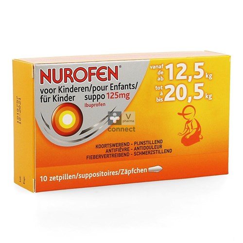 Nurofen Kind 125mg Suppo 10x125mg