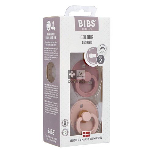 Bibs 2 Fopspeen Duo Woodchuck Blush