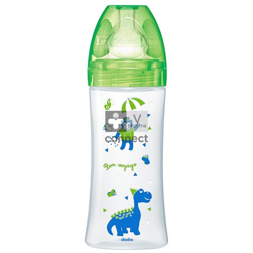 Dodie Zuigfles Sensation+ Groene Dino +6m 330ml