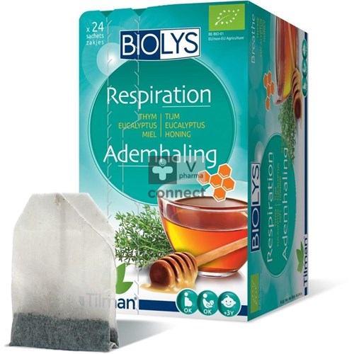 Biolys Tijm Eucalyptus Honing Bio Zakjes 24 Promo