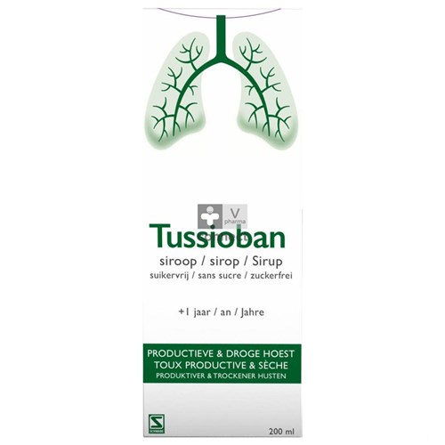 Tussioban Sirop Sans Sucre 200 ml