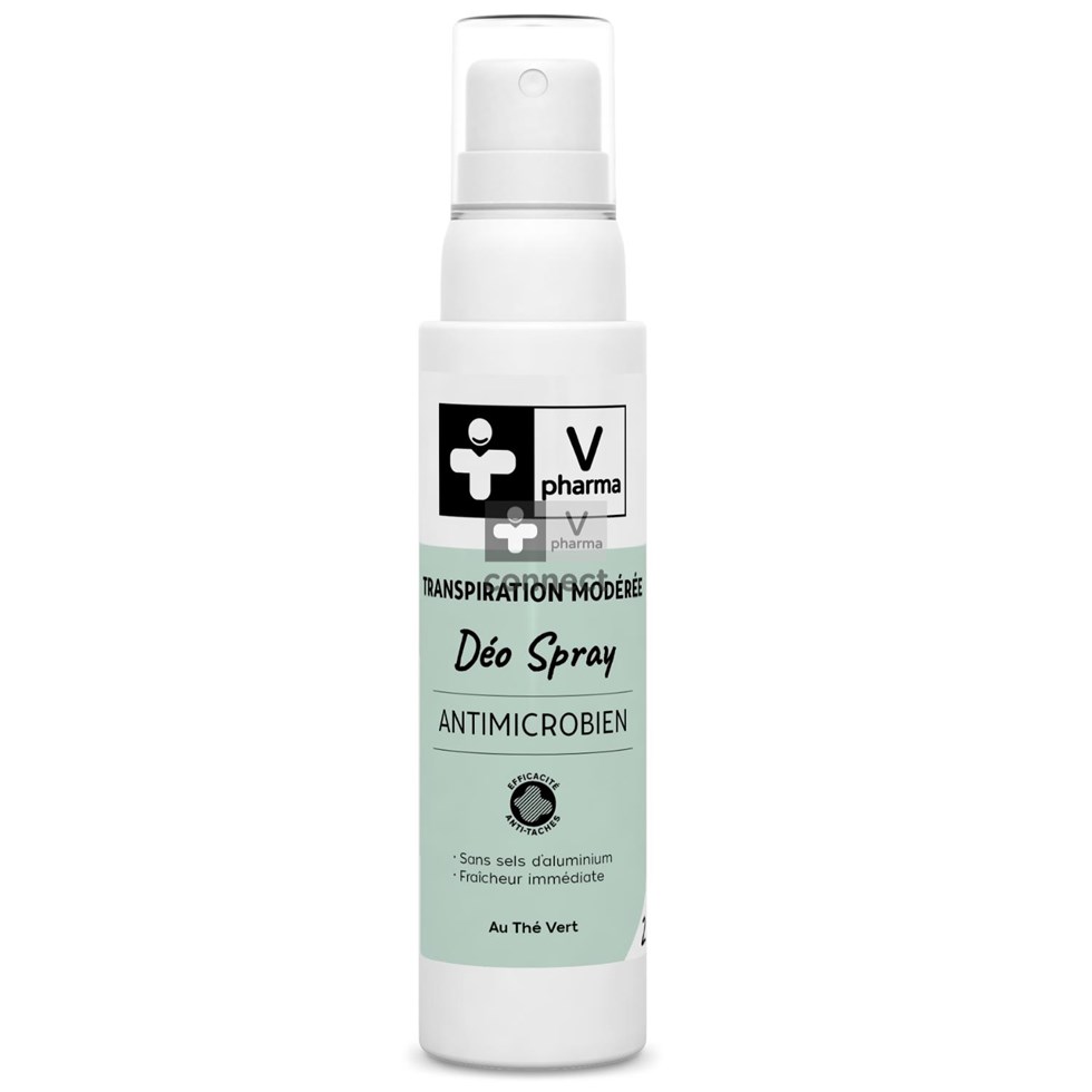 VPharma Déo Spray Antimicrobien Thé Vert 100 ml