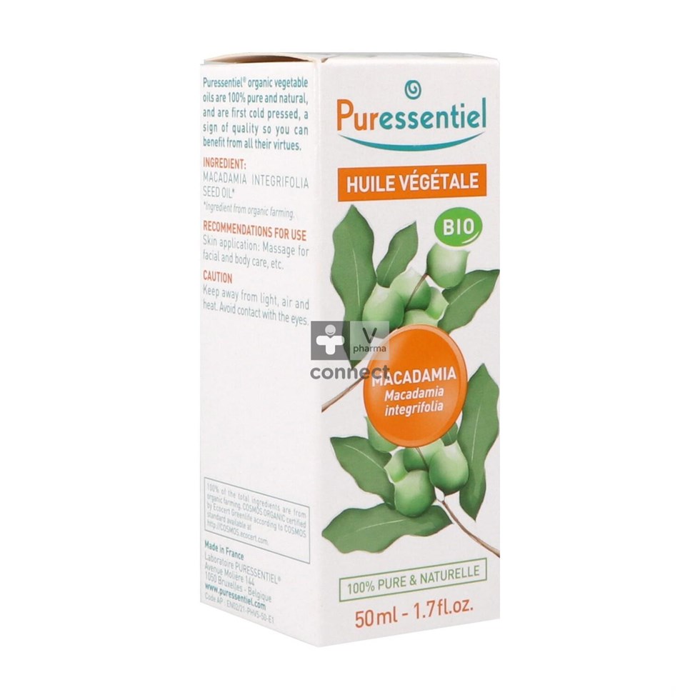 Puressentiel Plant. Olie Bio Macadamia 50ml