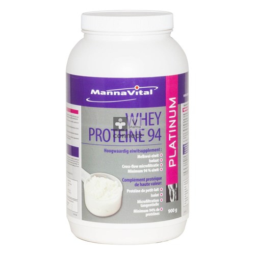 Mannavital Whey Proteine 94 Pdr 900g