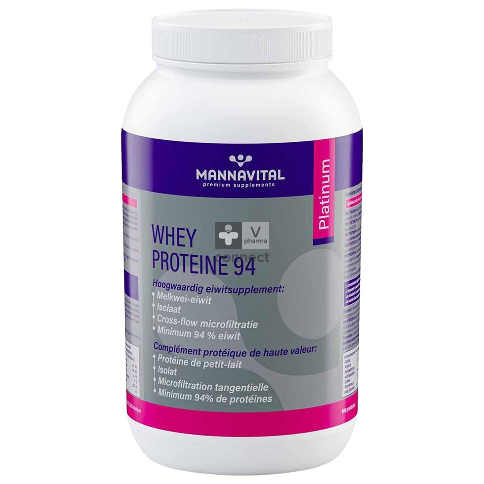 Mannavital Whey Proteine 94 Pdr 900g