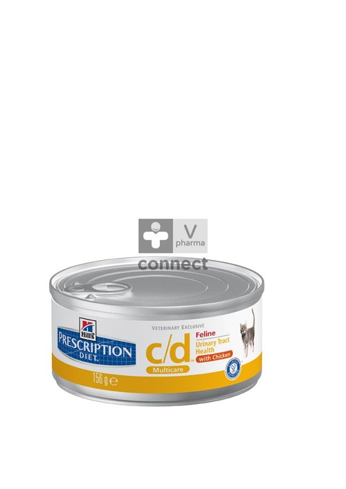 Hills Prescription Diet C/D Feline 156 g 24 Boites Poulet