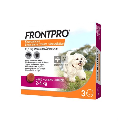 Frontpro 11mg >2-4kg Hond Kauwtabl 3