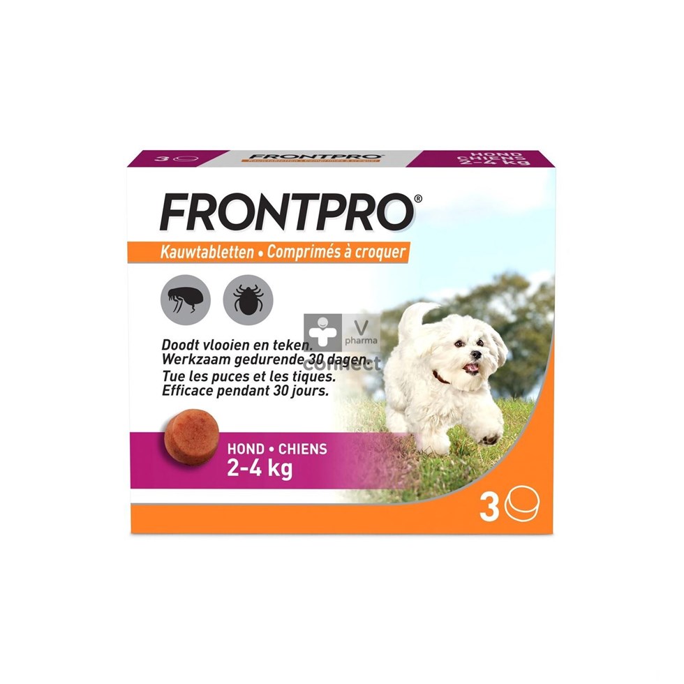 Frontpro 11mg >2-4kg Hond Kauwtabl 3