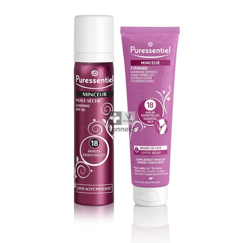 Puressentiel Minceur Huile sèche 100 ml + Gommage Express Zones Rebelles 150 ml Prix Promo