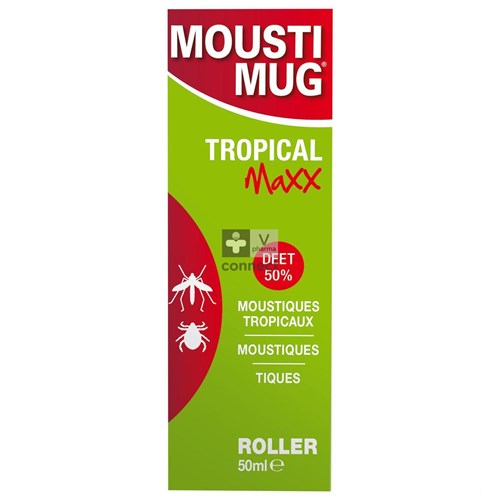 Moustimug Tropical Maxx 50% Deet Rol. 50ml