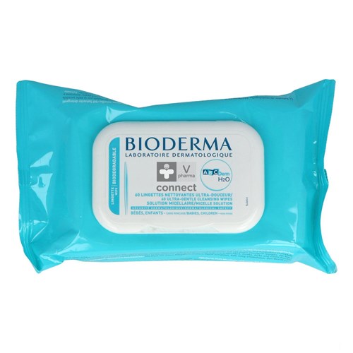 Bioderma Abcderm H2o Reinig.doekjes Z/parab. 60