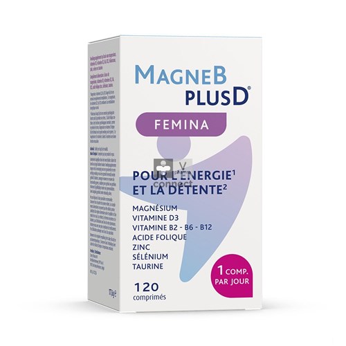 Magne B Plus D Femina 120 Comprimés Nf