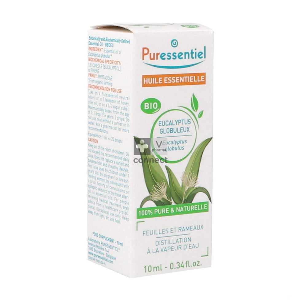 Puressentiel Eucalyptus Globulus Huile Essentielle Bio 10 ml