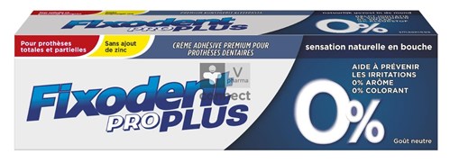 Fixodent Pro Plus 0% Pâte Adhésive 40 g