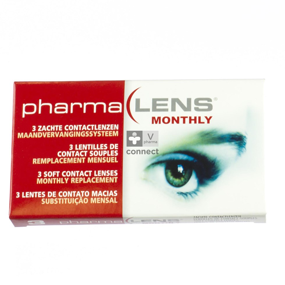 Pharmalens Monthly Lentilles de Contact Souples -8,50 3 Pièces