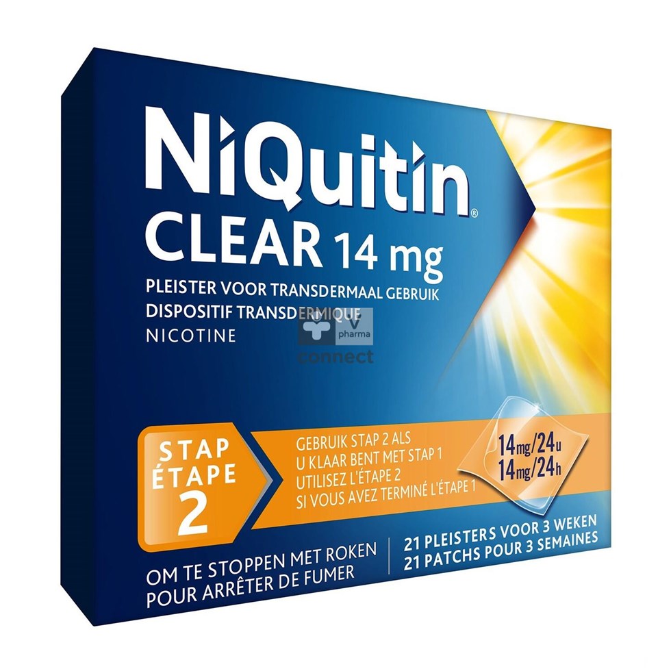 Niquitin Clear Patches 21 X 14mg