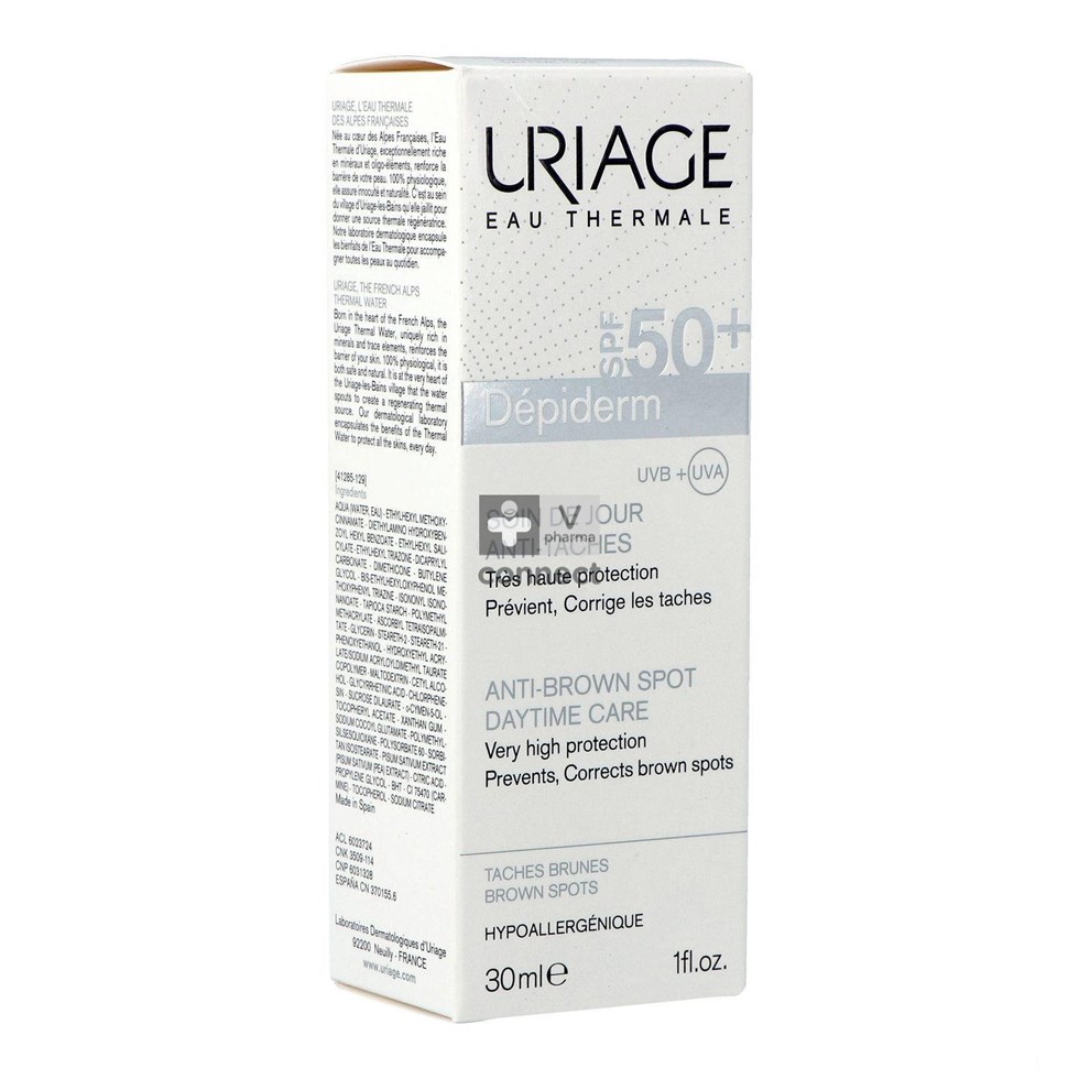 Uriage Depiderm SPF50+ Soin de Jour Anti Taches 30 ml