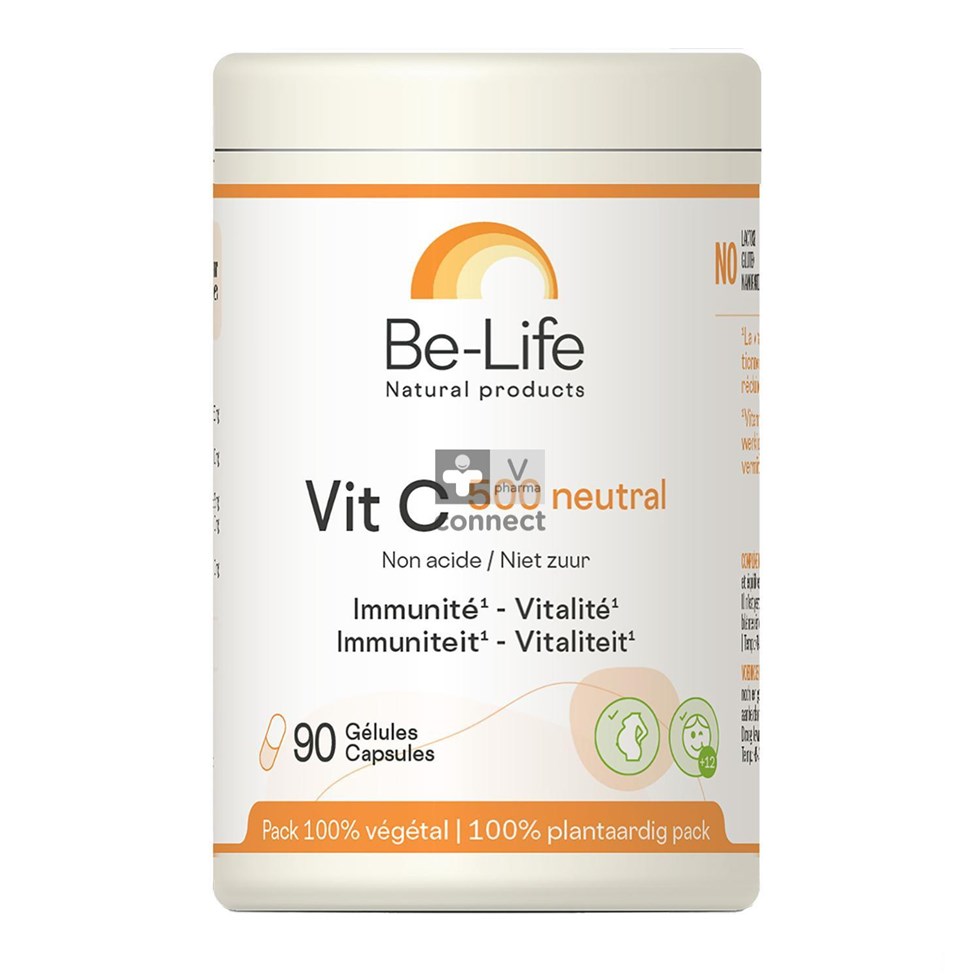 Vit C 500 Neutral Be Life Caps 90 Nf Verv.3274537