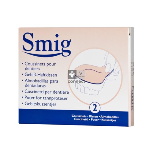 Smig Coussinet Pour Dentier 2 Pieces
