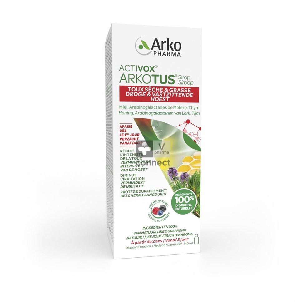 Arkotus Siroop Droog Diep Zittende Hoest 140ml