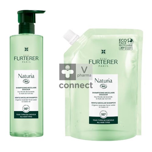 Furterer Naturia Shampoing Micellare 400Ml + Recharge 400ml