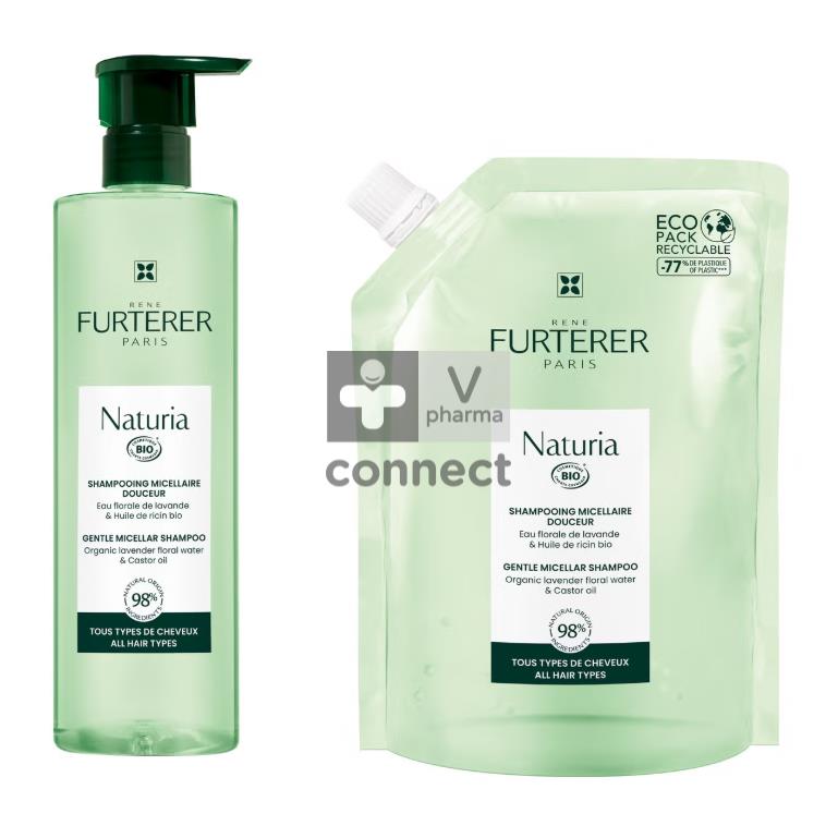 Furterer Naturia Micellaire Sh 400ml+refill 400ml