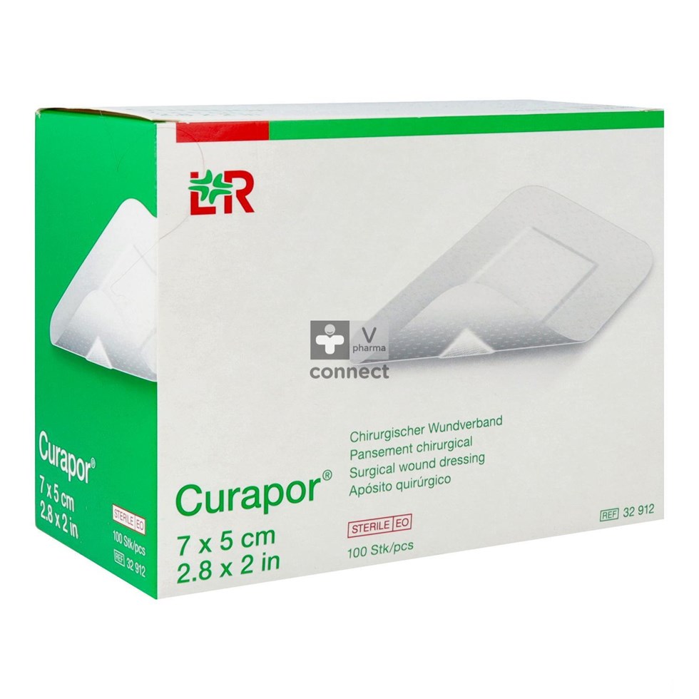Curapor Verb Chirurg. Steriel 7cmx 5cm 100 32912