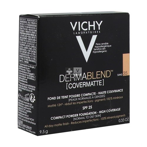 Vichy Dermablend Covermatte Fond de Teint Poudre Compacte 35  9.5 g