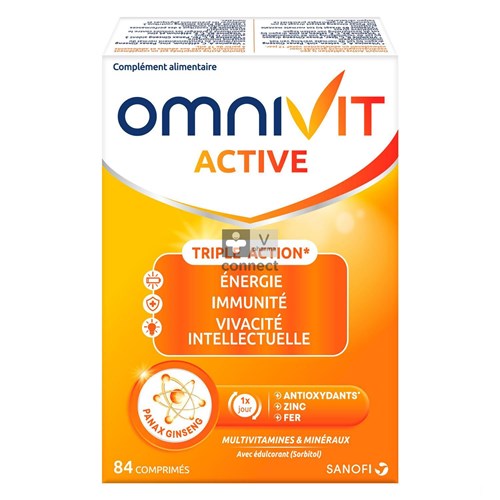 Omnivit Active 84 Comprimés